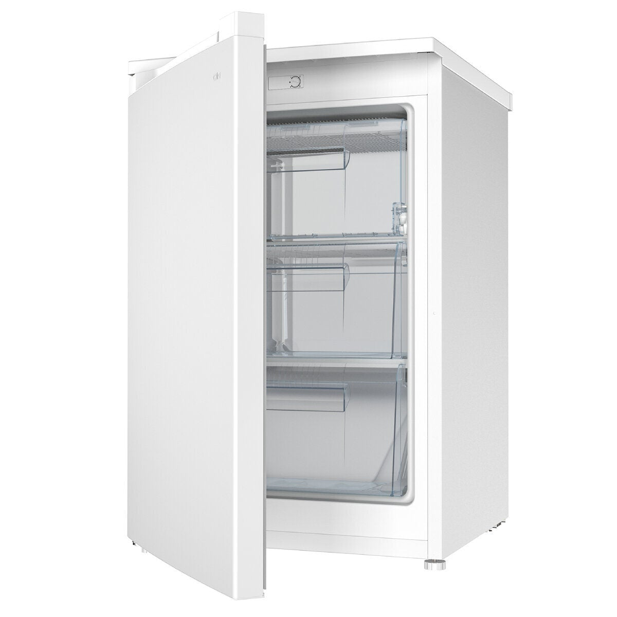 CHiQ 85L bar freezer - white, reversible door, 3.5 star energy rating, adjustable feet - CSF085DW