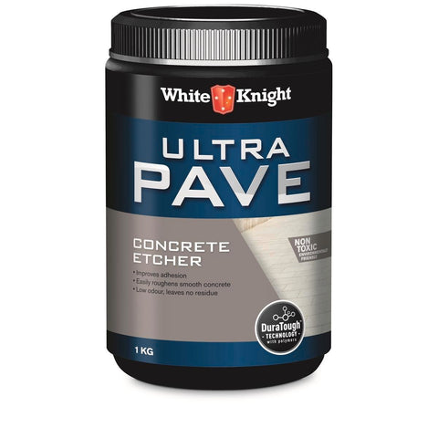 White Knight Ultra Pave Concrete Etcher 1kg Non-Toxic Easy Use - SuperSaverAU - view 1