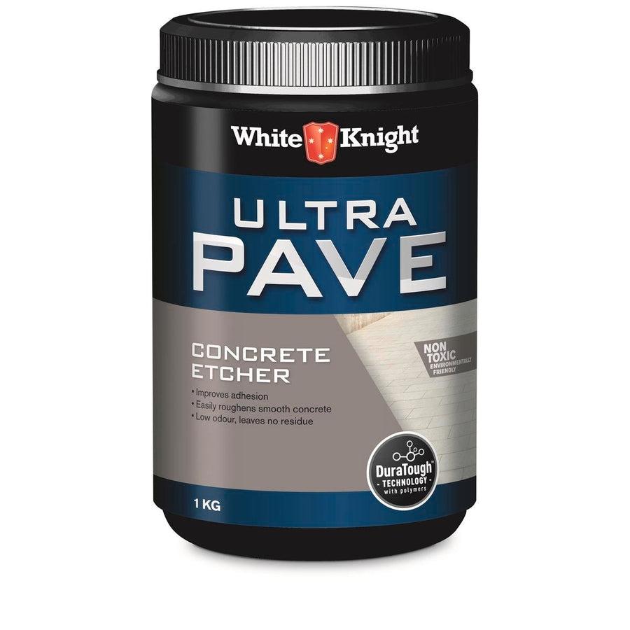 White Knight Ultra Pave Concrete Etcher 1kg Non-Toxic Easy Use - SuperSaverAU - view 1