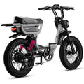 Flight Risk FR333 electric bike - 1000W motor, 52V 25Ah battery, Silver finish - FR-333SILVER