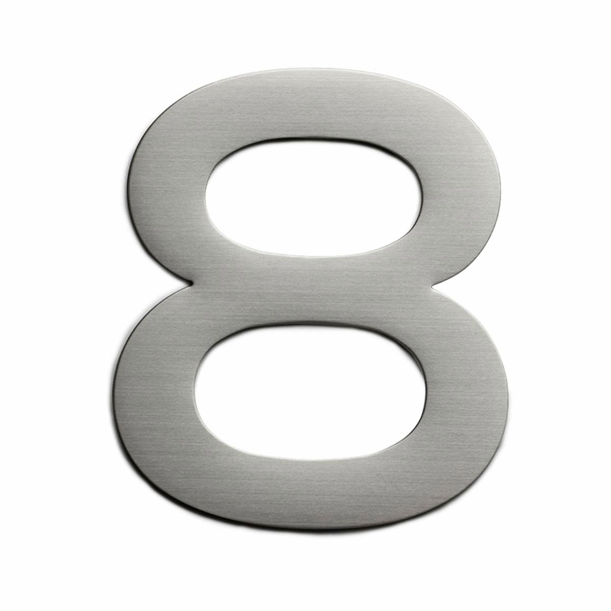 Sandleford 150mm Stainless Steel House Number 8 - Silver - Rust Resistant - SuperSaverAU - view 1