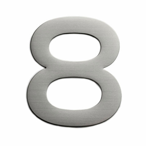 Sandleford 150mm Stainless Steel House Number 8 - Silver - Rust Resistant - SuperSaverAU - view 1
