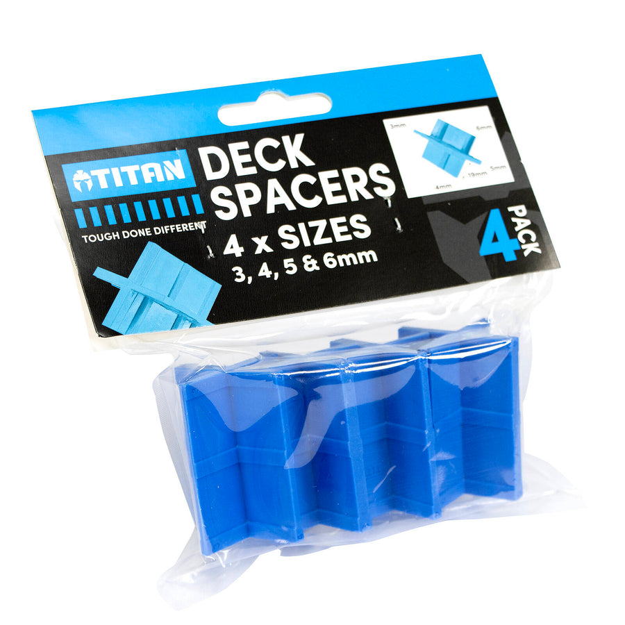 Titan Deck Spacers Plastic 4 Sizes - 4 Pack