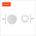 Taskmaster 10 - 12g Snap On Screw Caps White Plastic 12 Pack