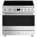 Smeg 90cm Freestanding Induction Oven - Stainless Steel, Probe Cooking, Multizone Cooktop - C9IMX2