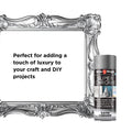 White Knight 300g Super Chrome Satin Spray Paint - Indoor/Outdoor