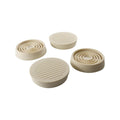 Surface Gard 44mm White Round Rubber Base Castor Cup 4 Pack - SuperSaverAU - view 1