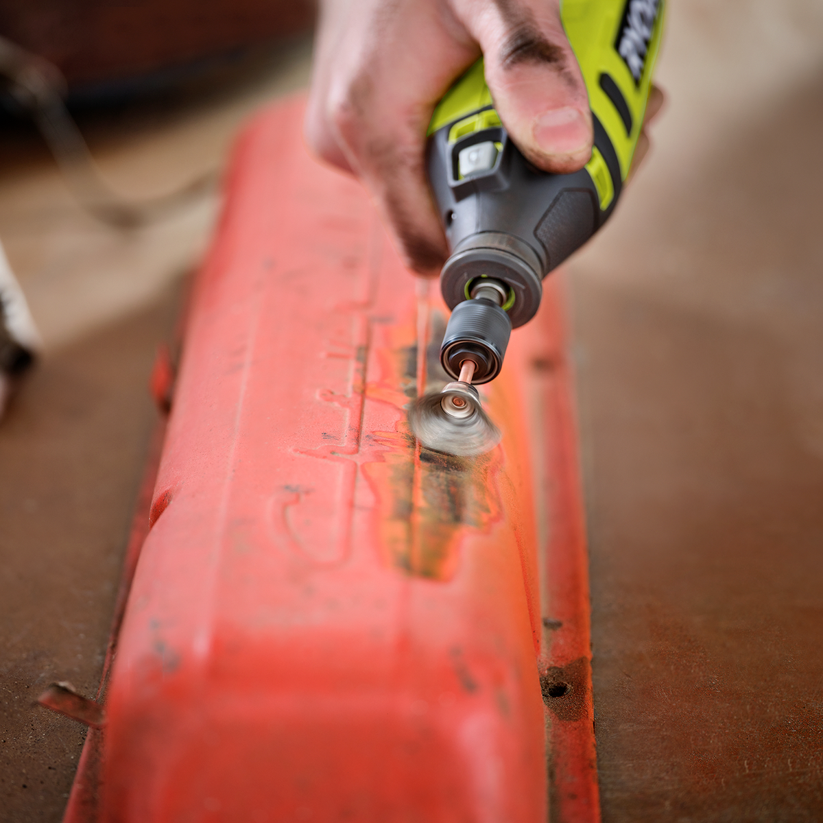 Ryobi Wire Brush 2 Pack - 17mm Fanned & 19mm Flat Steel Brushes - 15,000 RPM - SuperSaverAU - view 4