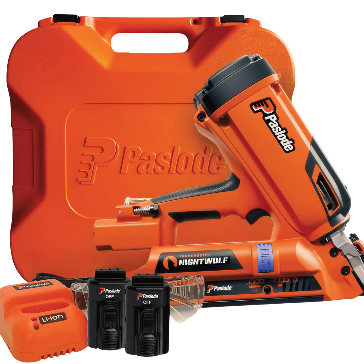 Paslode Framemaster Nightwolf Nail Gun Kit - 1500 Shots - 3.5kg - SuperSaverAU - view 1