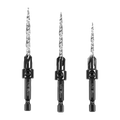 Kango 3 Piece Countersink Drill Bit Set - 3.57mm/4.36mm/4.76mm - HSS - SuperSaverAU - view 3
