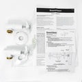 Shaw & Mason White Washing Machine Set - Brass