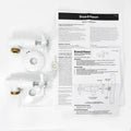 Shaw Mason Washing Machine Set - 150mm x 150mm x 70mm - White - Durable Brass - SuperSaverAU - view 3