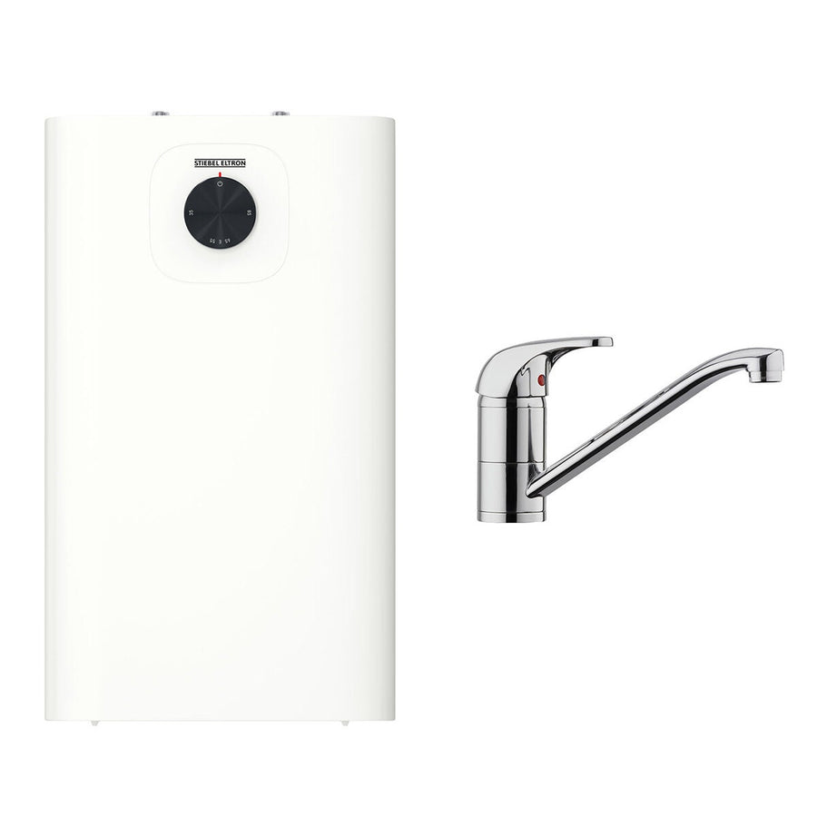 Stiebel Eltron SNU10 Plus 10L Hot Water Unit with MES Mixer Package - Anti-Drip, Frost Protection - 232377