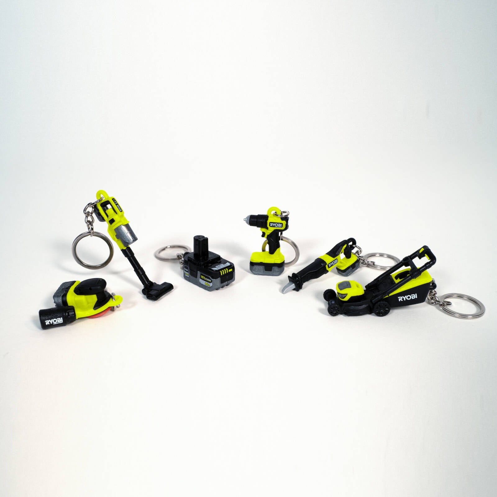 Ryobi MINI's Battery Keyring - Mini Tool Replica Keychain