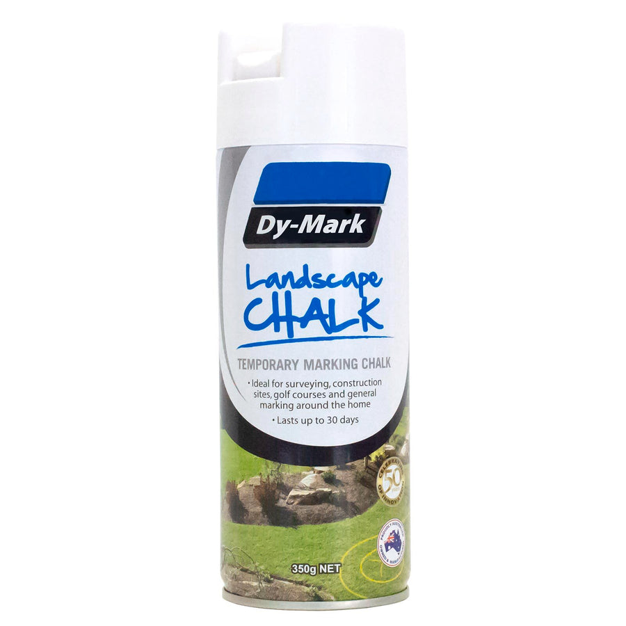 Dy-Mark Landscape Chalk 350g White Temporary Marking Spray