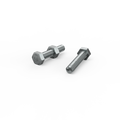 ZENITH M8 x 40mm Zinc Plated Hex Head Bolts and Nuts 25 Pack 4.6 Grade Steel