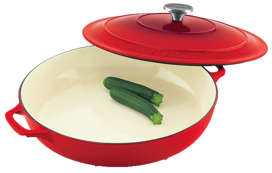 Chasseur 30cm Classique Round Casserole 2.5L - Inferno Red Cast Iron - 19236