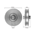 Rolltrak Concave Roller - 25mm - Stainless Steel - 25kg Load Capacity - SuperSaverAU - view 2