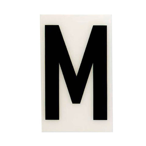 Sandleford 60mm White Self Adhesive House Letter M - Durable Polycarbonate - SuperSaverAU - view 1