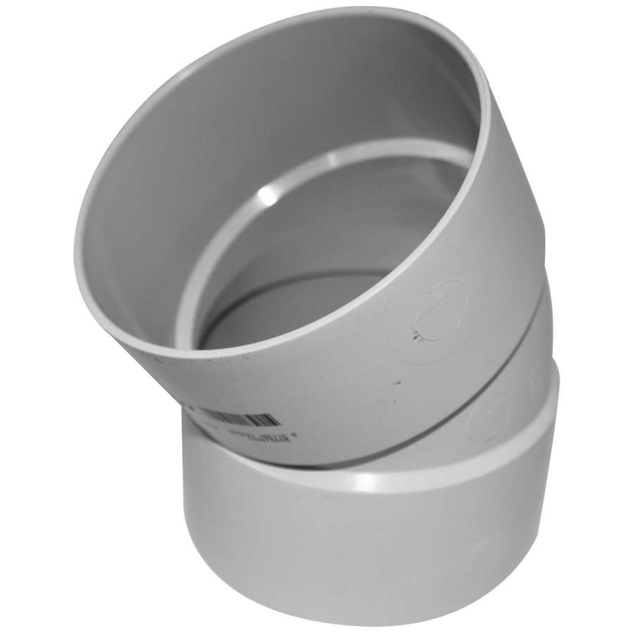 Holman 50mm PVC DWV Plain Bend - 45 Degree - Grey - Durable Connection - SuperSaverAU - view 1