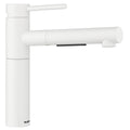 Blanco Slim Top-Lever Pull-Out Mixer Tap - White Silgranit-Look Finish - 140° Swivel Spout - 527582