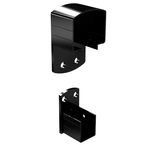 Peak Aluminium Balustrade - 64mm - Aluminium - Black Finish - SuperSaverAU - view 1