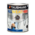 Taubmans 1L White Matt All Weather Exterior Paint - Water Based - Mould Resistant - SuperSaverAU - view 1