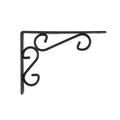 Carinya 200 x 150mm Dark Grey Powder Coated Steel Scroll Stayed Bracket 200kg