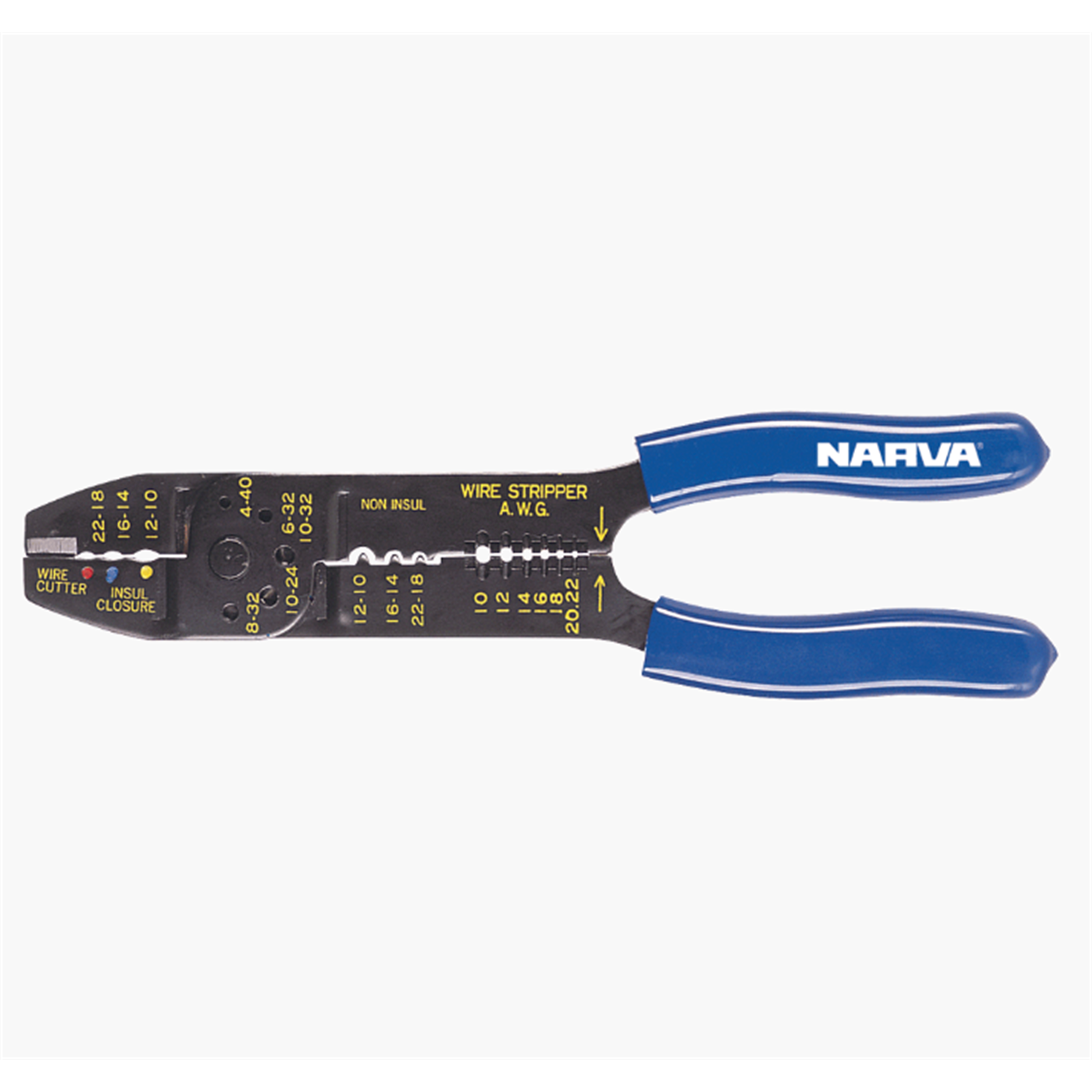 Narva 306mm Tradesman Crimping Tool Steel with Rubber Grip Handles