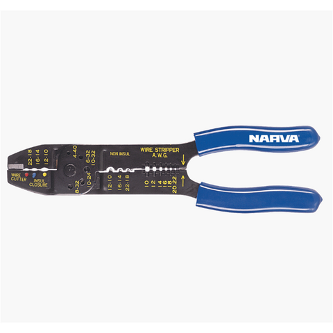 Narva 306mm Tradesman Crimping Tool Steel with Rubber Grip Handles