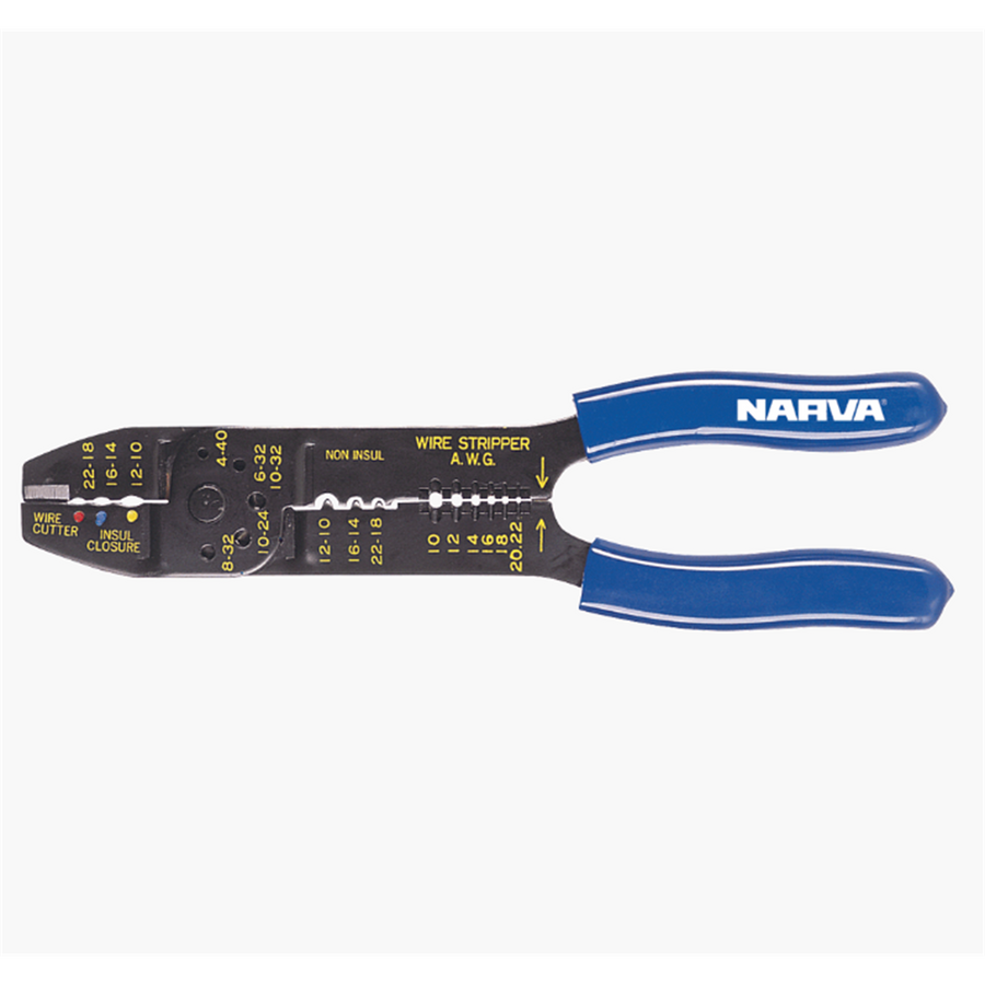 Narva 306mm Tradesman Crimping Tool Steel with Rubber Grip Handles