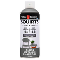 White Knight Squirts Metallic Charcoal Gloss Spray Paint 310g Durable Finish - SuperSaverAU - view 1