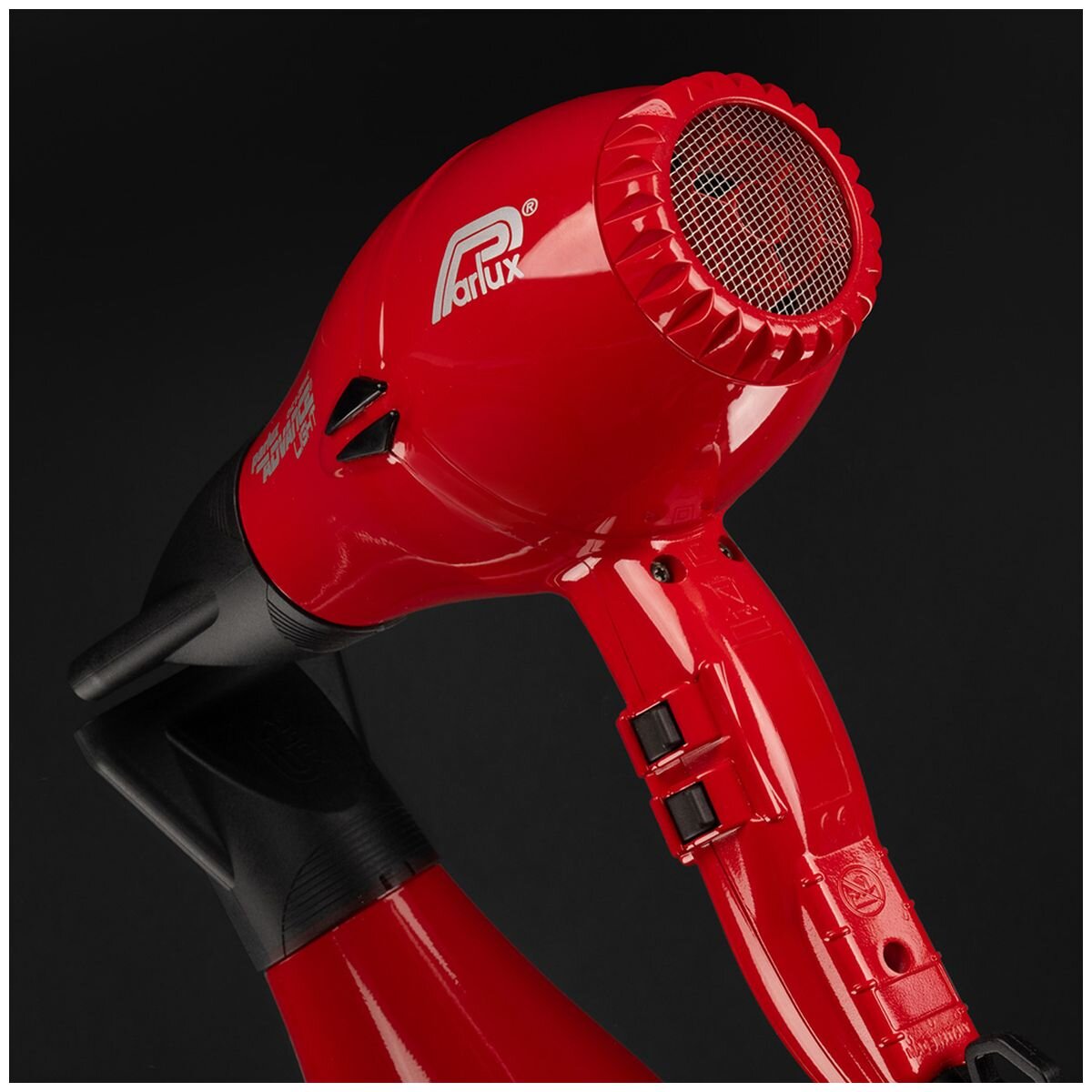 Parlux Advance Light Ionic and Ceramic Hair Dryer 2200W - Red - Ergonomic and Balanced - 150090