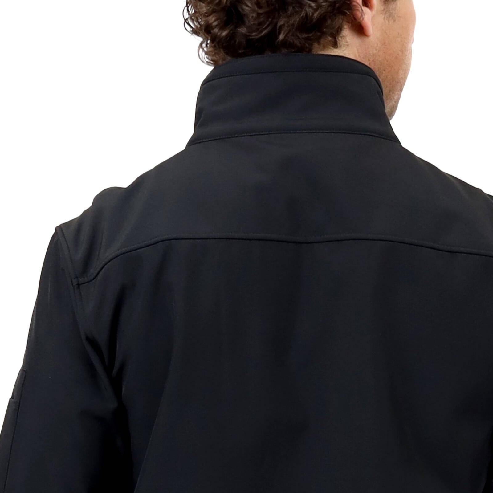 Citeco Black Soft Shell Jacket - Polyester Elastane, Full Zip, Men's XL