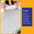Packz Single Mattress Cover 2250 x 1200 x 250mm - Clear - Reusable Protection - SuperSaverAU - view 5