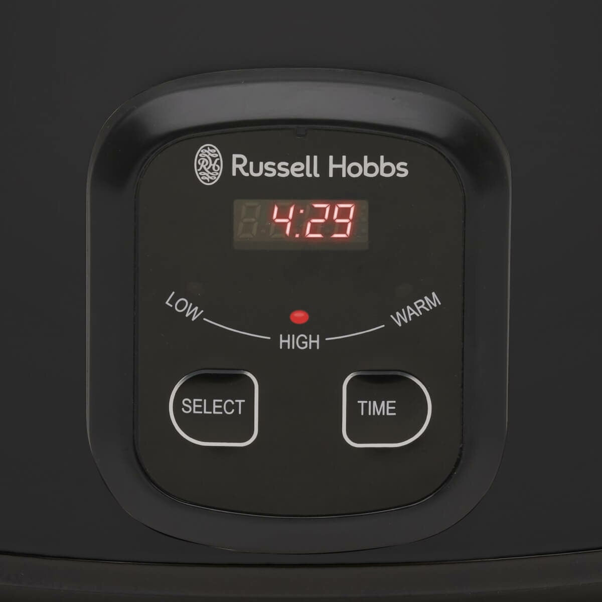 Russell Hobbs 6L Searing Slow Cooker - Stovetop Searing Pot, Digital Timer, Matte Black - RHSC650BLK