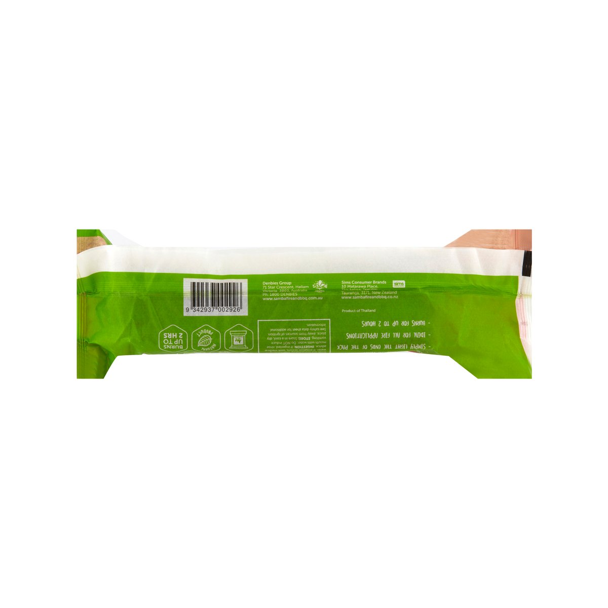 Samba Single Wax Fire Log - 1.08kg - Easy To Light - Burns 2 Hours - SuperSaverAU - view 3