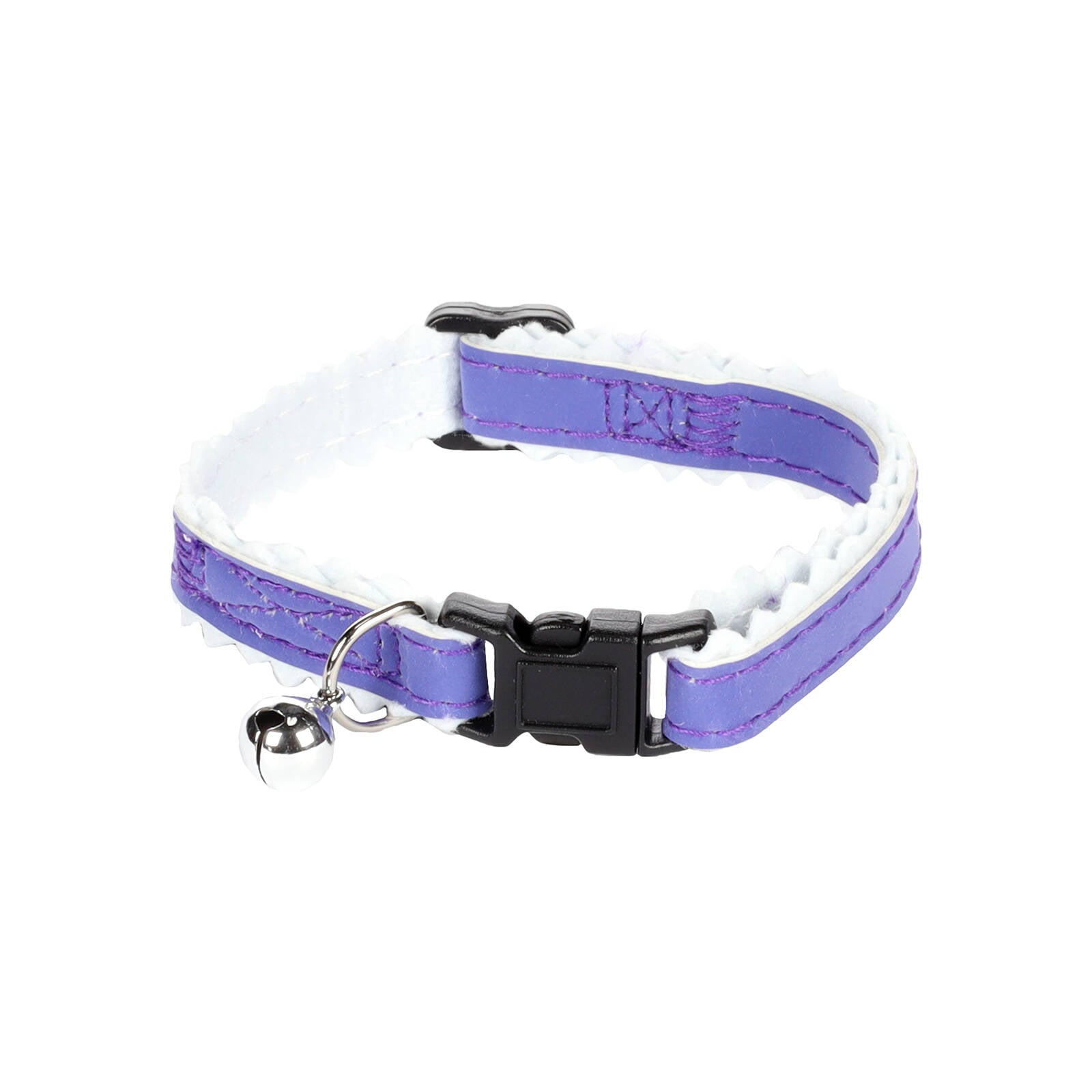 Flamingo Ziggi Lined Bright Cat Collar 20-30cm, Adjustable with Quick-Release Buckle, 5 Assorted Colours