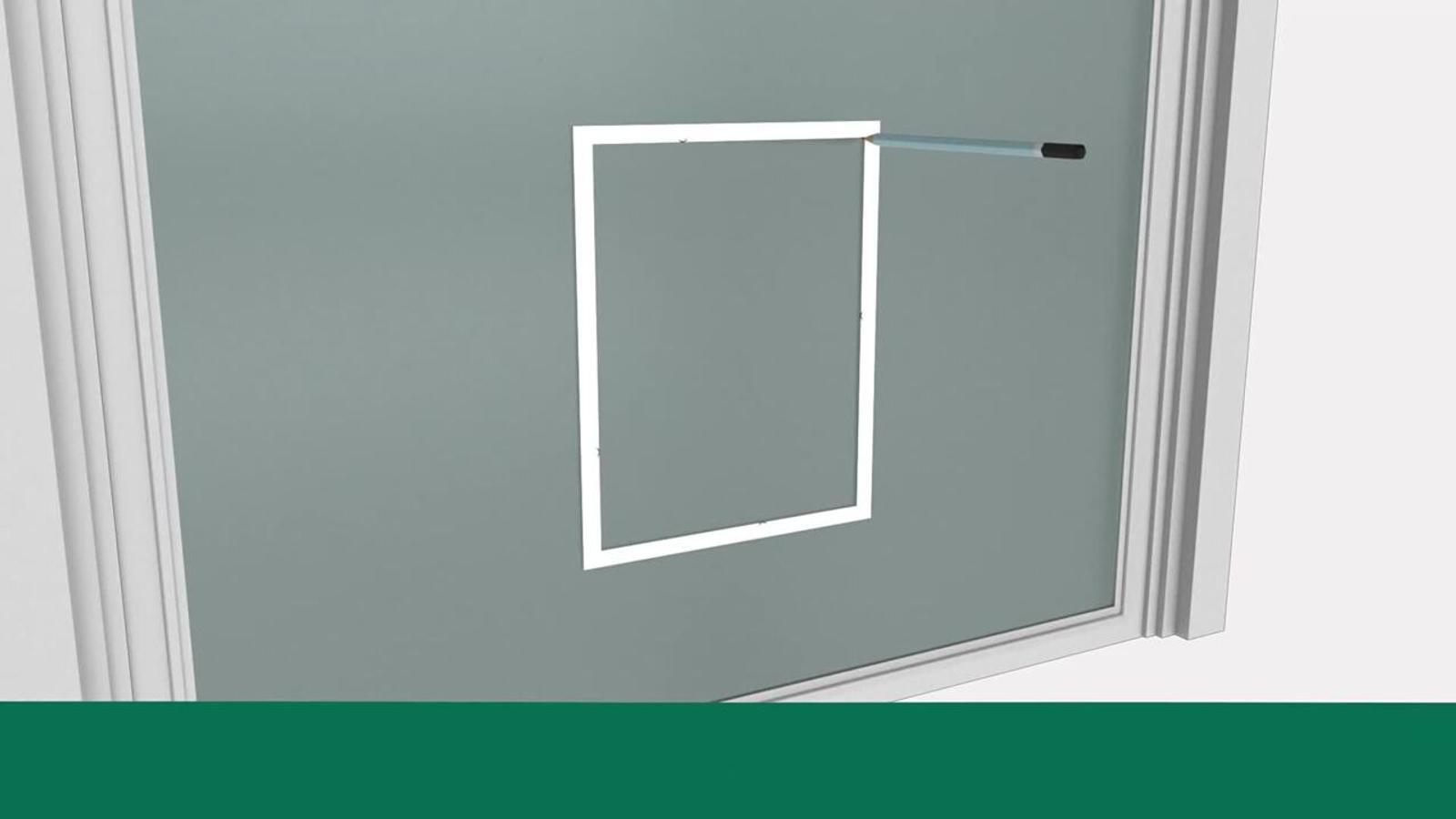 Hakuna Pets Medium White Super Tough Pet Door, Lockable, 18kg Max Pet