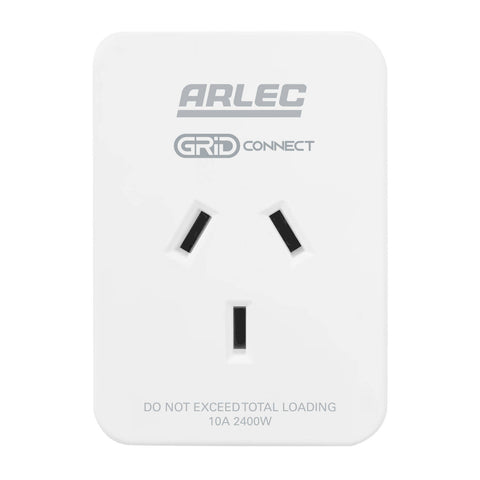 Arlec Grid Connect White Smart Plug In Socket with Energy Meter