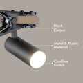 Verve Design Cody Clip Lamp 4.5W LED 145mm x 90mm x 130mm Black - Adjustable Shade - SuperSaverAU - view 4