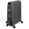 DeLonghi Dragon 5 Pro 2400W Oil Column Heater - Grey - WiFi App Connectivity - TRD51024WIFI