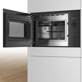 Bosch Series 6 25L Built-In 900W Microwave with Grill - Black, AutoPilot 8 Programs - BEL554MB1A