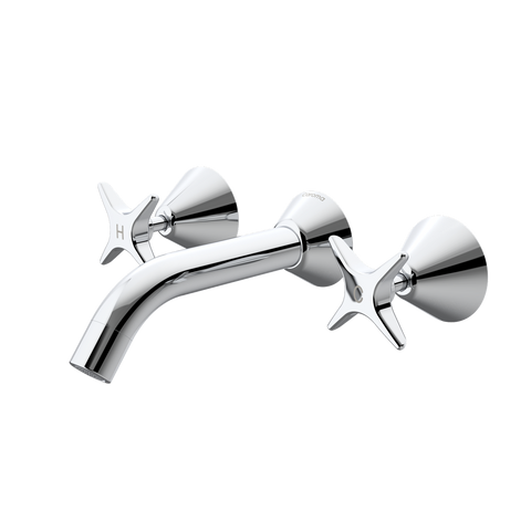 Caroma Chrome Elegance II Bath Set - 200mm Metal - Water Saving Design - SuperSaverAU - view 1