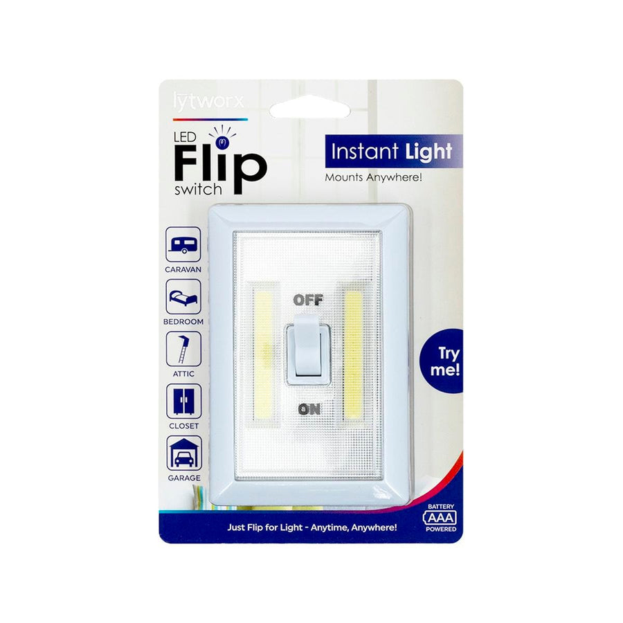 Lytworx LED Flip Switch - Battery Operated - ABS Plastic - Instant Light - SuperSaverAU - view 1