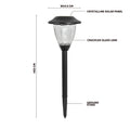 Click Charlotte Solar LED Pathway Light Crackled Glass