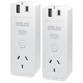 Arlec Grid Connect White Smart Plug In Socket with USB