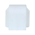 Flexi Storage Home Solutions White Double Slot Wire Shelf Bracket End Cover - 25 x 12 x 25mm 12 Pack