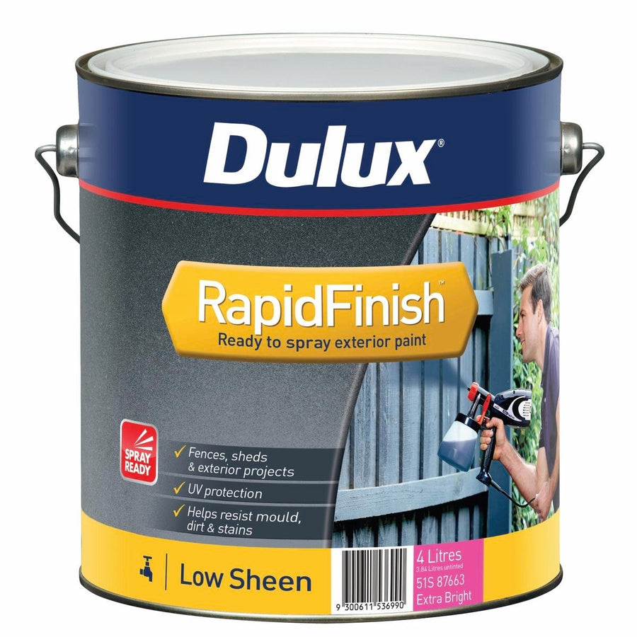 Dulux Exterior Paint - 4L - Extra Bright - Acrylic - Low Sheen - SuperSaverAU - view 1