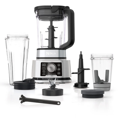 Ninja Foodi Power Blender and Processor System 1200W - 2.1L Pitcher - Silver with Black Accents - CB350